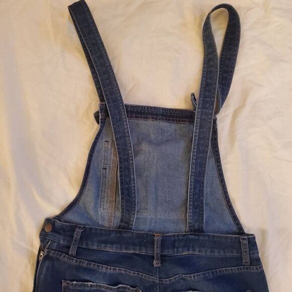 EUC Free People Blue Jean Overalls Size 30 - Picture 7 of 13